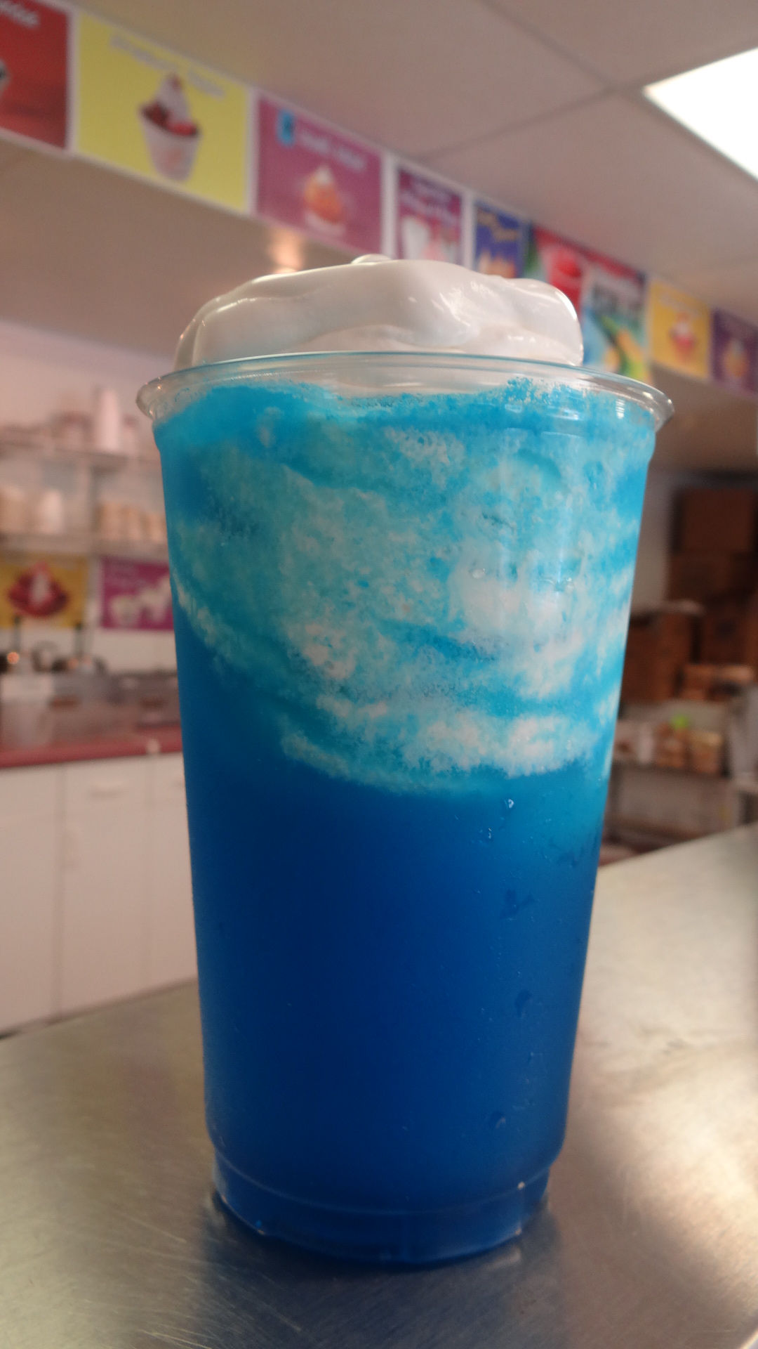 The New Alligator Iceberg float at Pat's Main Street Icecream Southington CT 06489